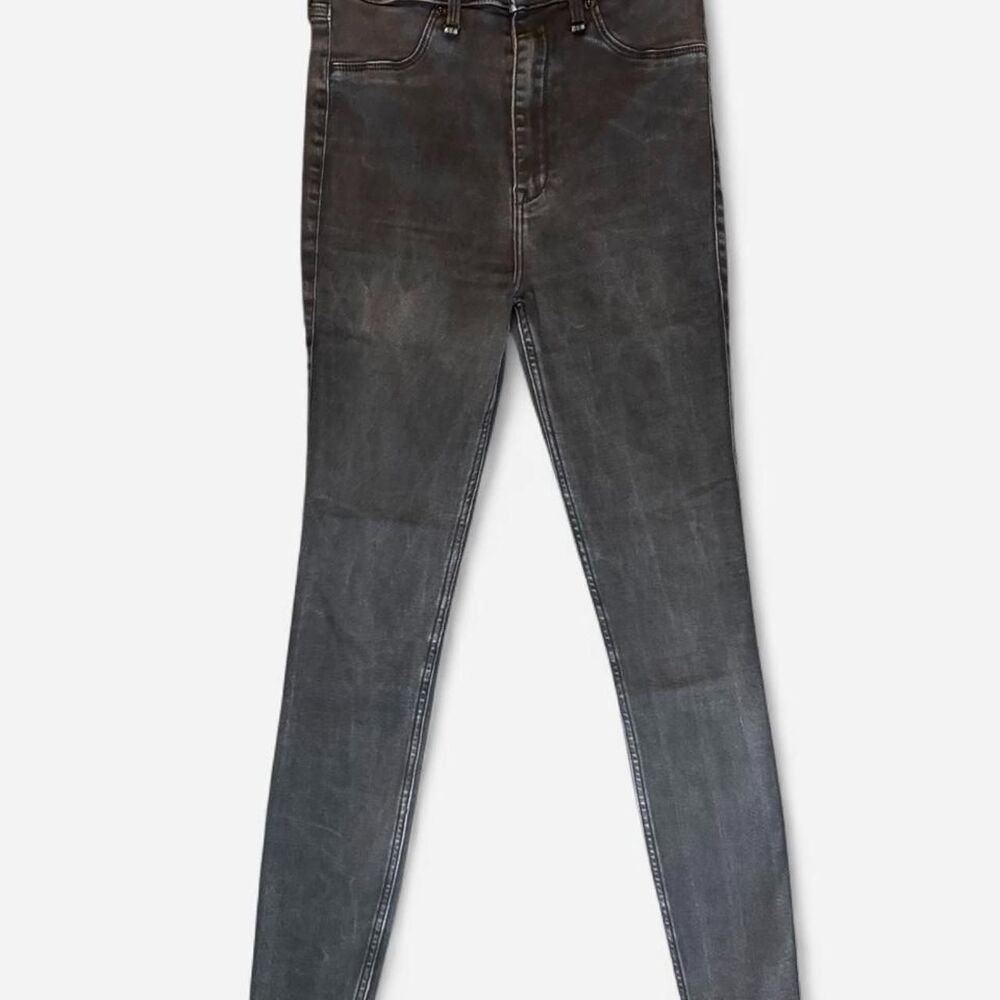Abercrombie-fitch Women's Black and Grey Jeans